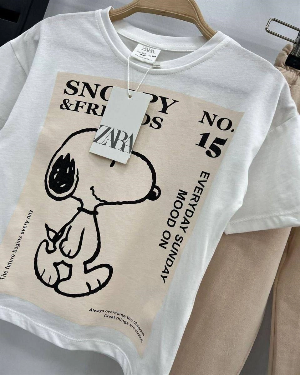 دو تیکه طرح اسنوپی زارا 9339 ZARA 0f09184c-c7cf-47e2-bd60-c6b3923ddbcc.jpg