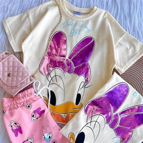 تیشرت شلوارک زارا  طرح داکی کد 1549