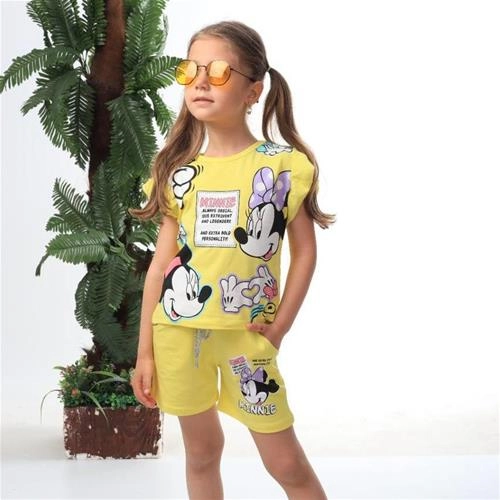 ست تیشرت شرتک طرح میکی موس ترک 4090