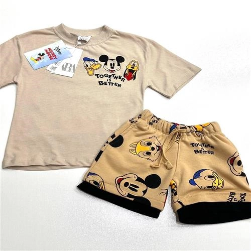 ست دوتیکه زارا طرح میکی و دوستان 1028 ZARA