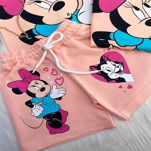 تیشرت شلوارک ترک طرح میکی کد 5869