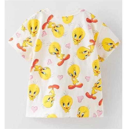 تیشرت دخترانه طرح جوجه توئیتی زارا ZARA 4449