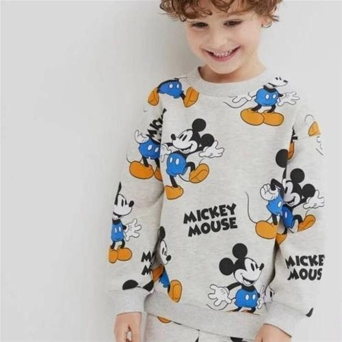 بلوز شلوار سه نخ زارا طرح میکی 1482