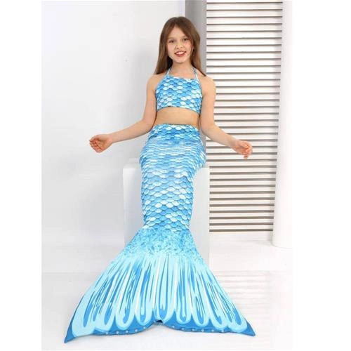 مایو شنا دخترانه ترک طرح پری دریایی