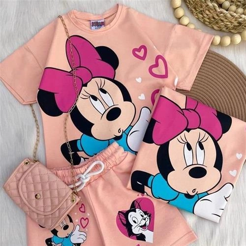 تیشرت شلوارک ترک طرح میکی کد 5869