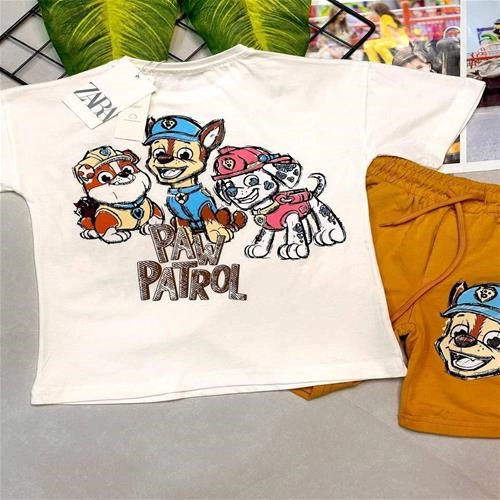 تیشرت شلوارک طرح سگ های نگهبان 7461