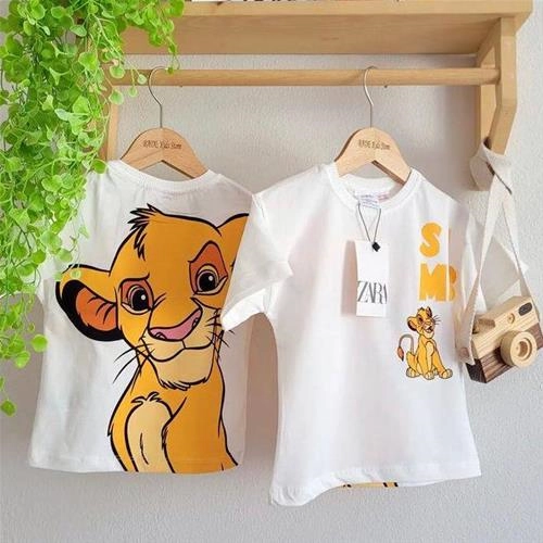 ست تیشرت شلوار ترک زارا طرح سیمبا 8725 ZARA