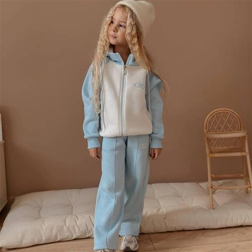 ست سویشرت شلوار کرک دار ALO کد 50104