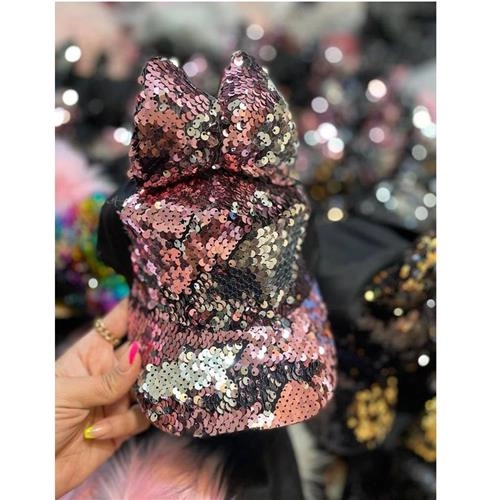 کلاه گپ پولکی دخترانه ایرانی طرح پاپیون