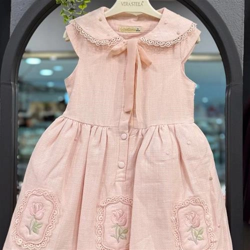 پیراهن و کت دخترانه ترک 4 تا 7 سال کد 52120