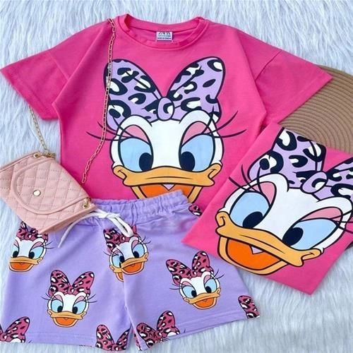 تیشرت شلوارک ترک طرح داکی کد 5836