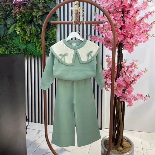 ست بلوز وشلوار بافت کد3211