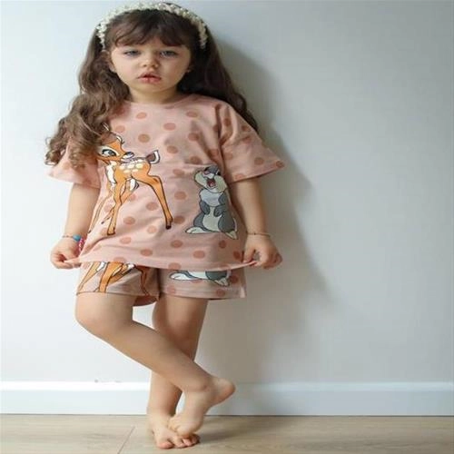 تیشرت شلوارک ترک زارا طرح بامبی کد 5235