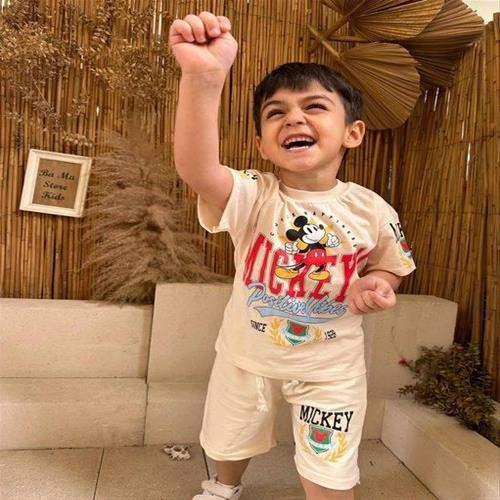 تیشرت شلوارک طرح میکی موس زارا 4552 ZARA