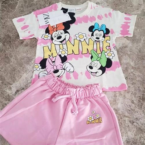 ست تیشرت شلوارک زارا طرح مینی موس ZARA 5002