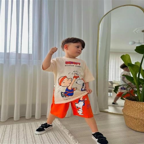 تیشرت شلوارک ترک طرح اسنوپی کد 3528