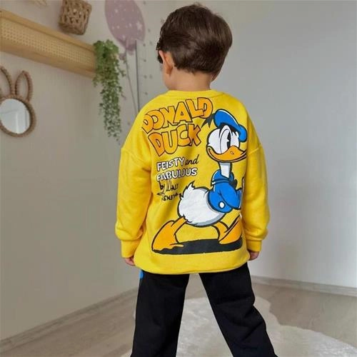 ست بلوز وشلوارترک طرح داکی کد6270