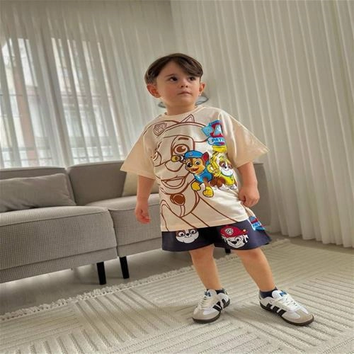 تیشرت شلوارک ترک پسرانه طرح پاوپاترول کد 3565