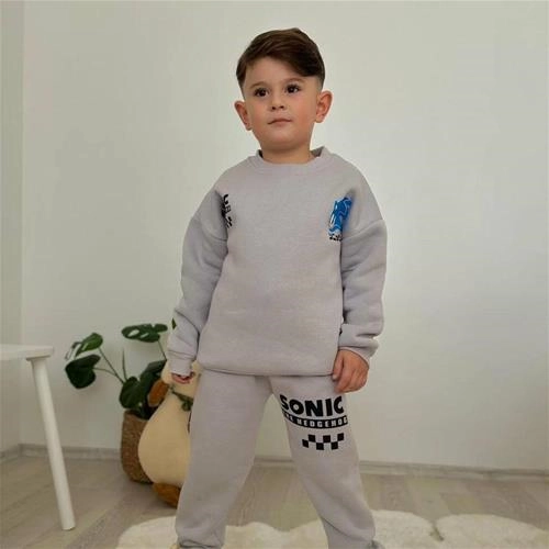 ست کرک دار پسرانه طرح سونیک کد 1430